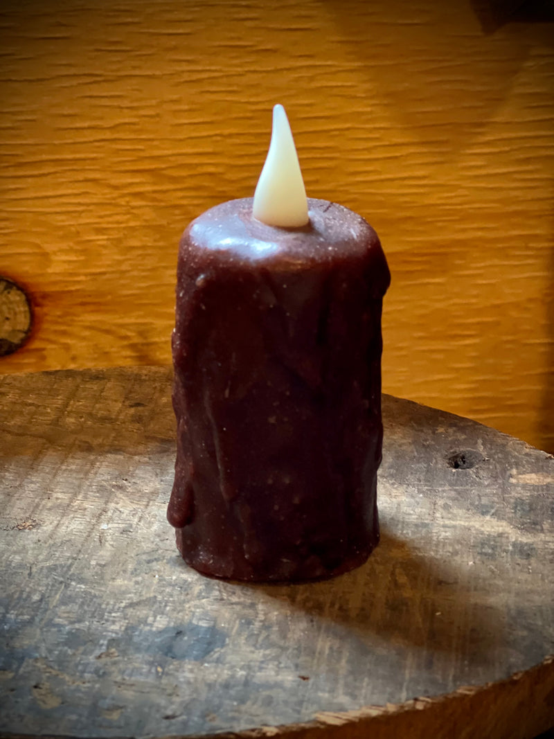 Delighted Home Hand Waxed LED Votive Chocolate
