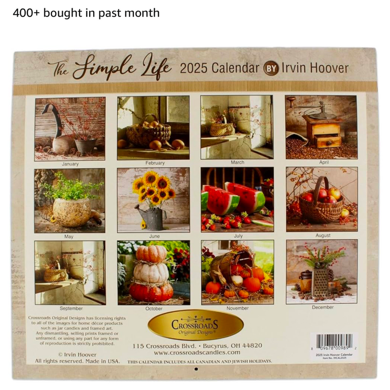 The Simple Life 2025 Calendar