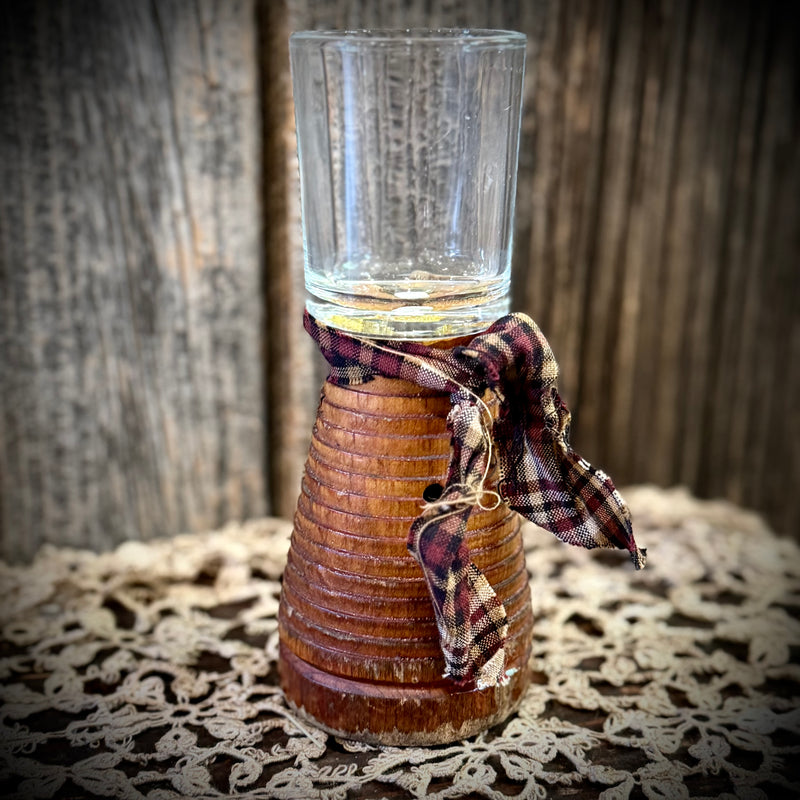 Spool Tea Light Candle Holder
