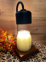 Arched Candle Warmer Lamp Black & Wood