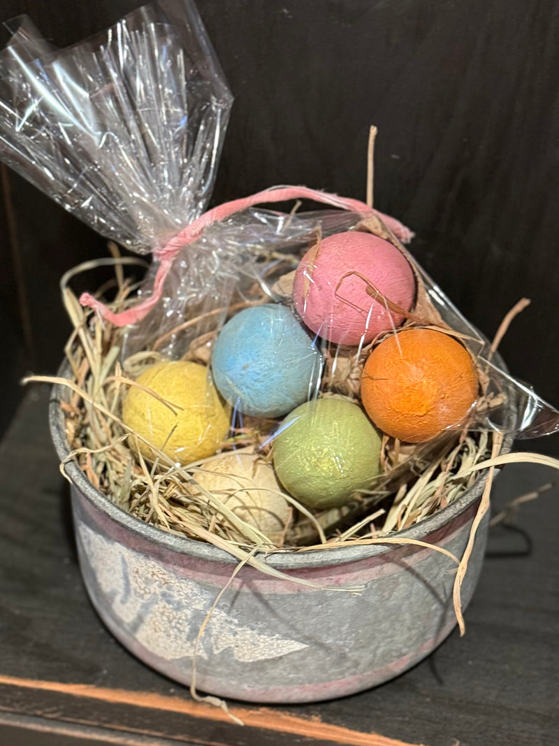 Distressed Painted Eggs