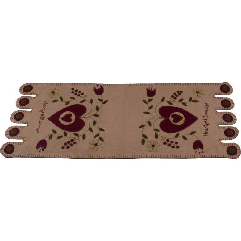 Heartfelt Blessings Nutmeg Table Runner