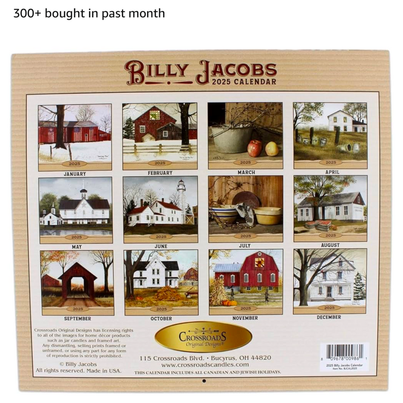 Billy Jacobs 2025 Calendar