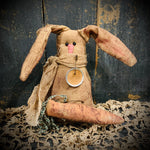 Grungy Beanbag Bunny 7"