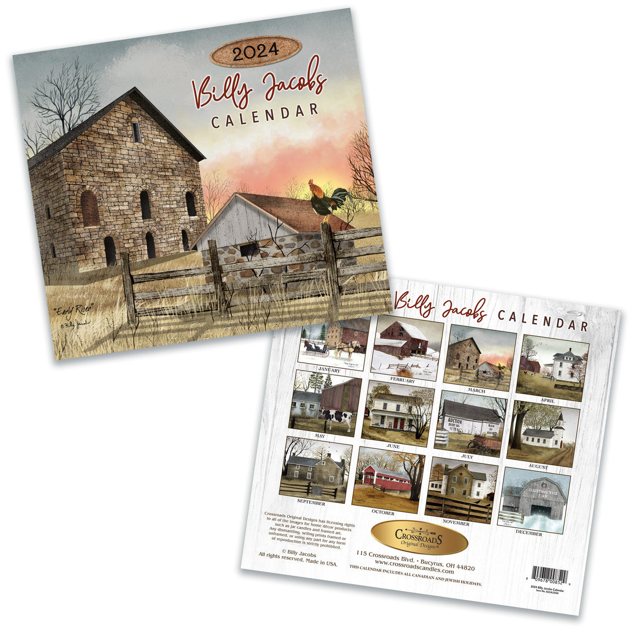 2024 Billy Jacobs Calendar Uniquely Primitive