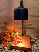 Arched Candle Warmer Lamp Black & Wood