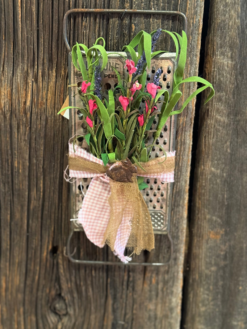 Vintage Grater w/ Spring Greens