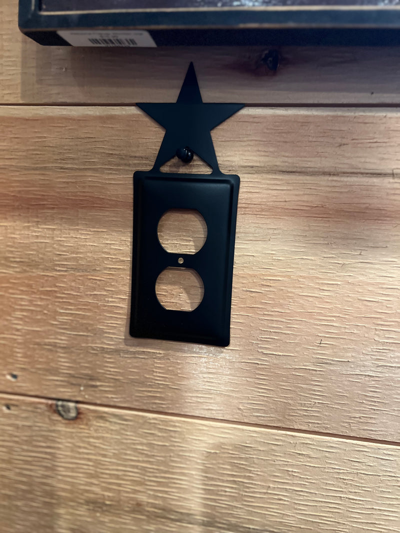 Wrought Iron Star Outlet Cover