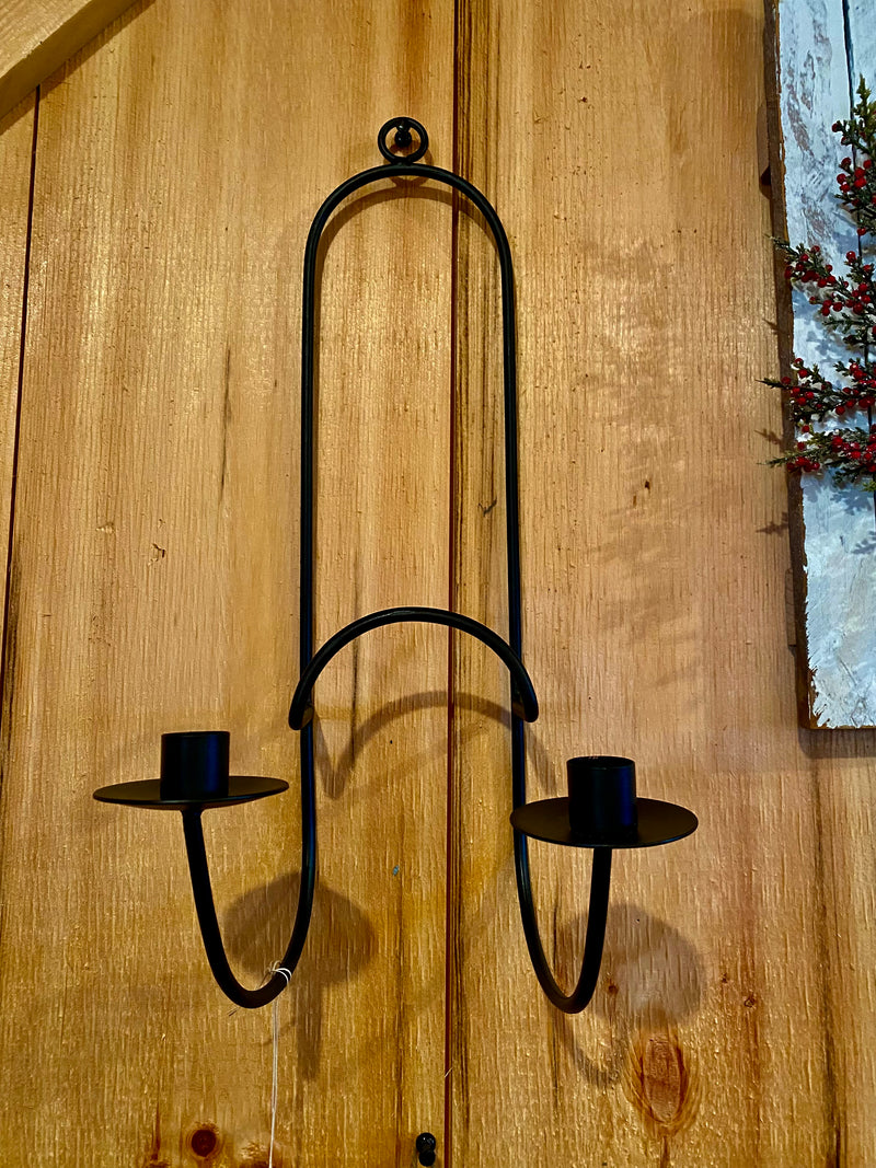 Wrought Iron Plate And Candle Holder