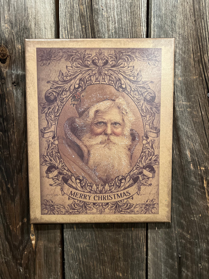 Old Time Santa Canvas Picture