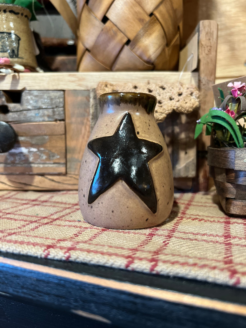 Pottery Crock With Star