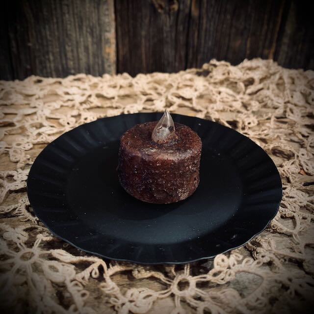 Small Burnt Mustard Tealight Timer Candle