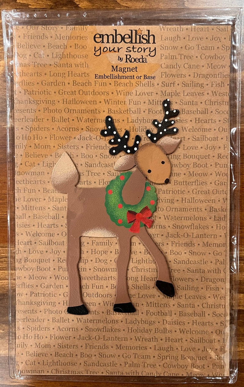 Embellish Your Story Reindeer Magnet