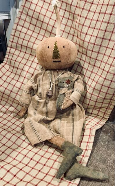 Esme Primitive Pumpkin Doll