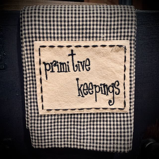 Primitive Keepings Embroidered Towel