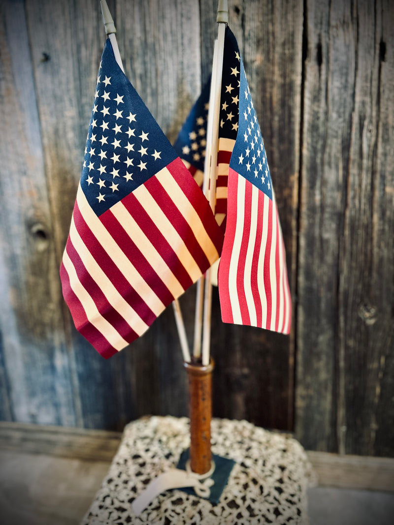 Americana Flag Display with Spool Holder