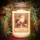 Herbal Star Candles Old Santa Cinnamon Mason Jar Candle 24oz
