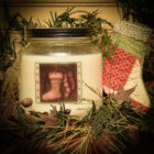 Herbal Star Jar Candle 64oz - Spruce and Citrus Stockings