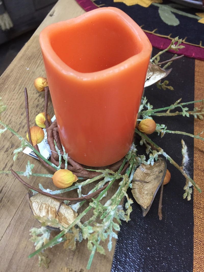 Apricot and Pod Candle Ring