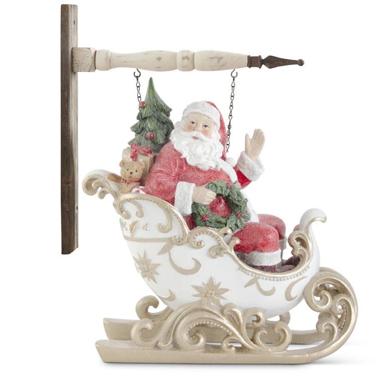 12.75 Inch Glittered Santa in Sleigh Arrow Replacement