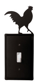 Wrought Iron Single Switch Rooster
