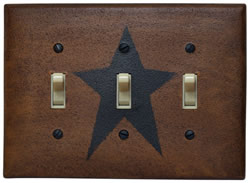 Star Triple Switch Plate Cover