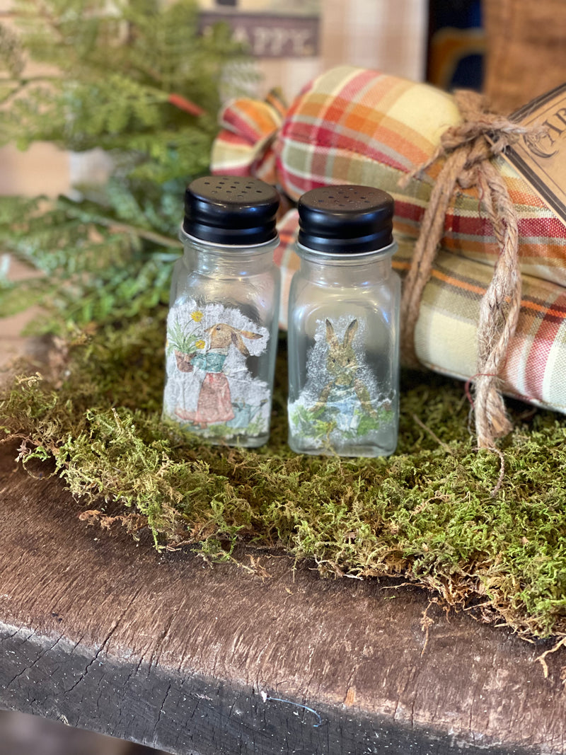 Decoupage Salt and Pepper Shakers