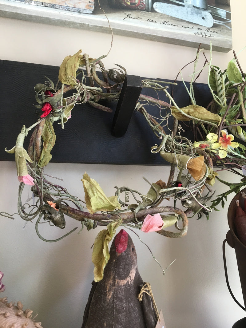 7.5” Crown of Thorns Vine Back Mini Wreath
