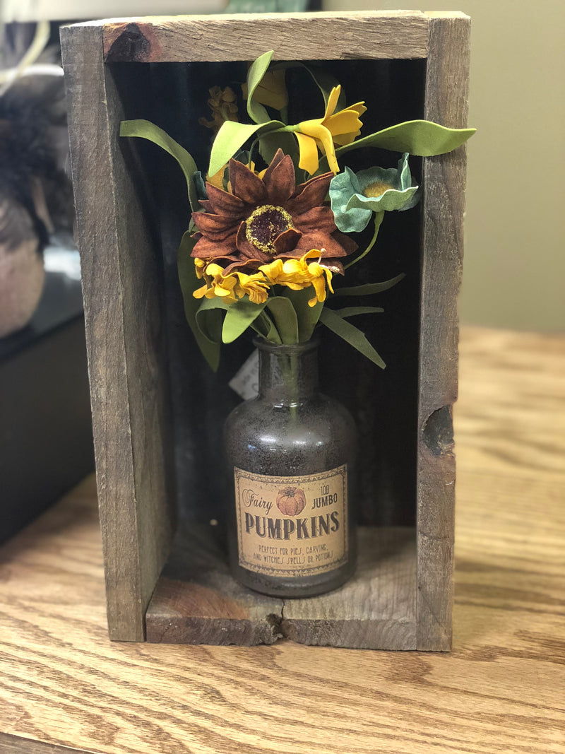Rustic Box with Galvanized Tin Back – Uniquely Primitive