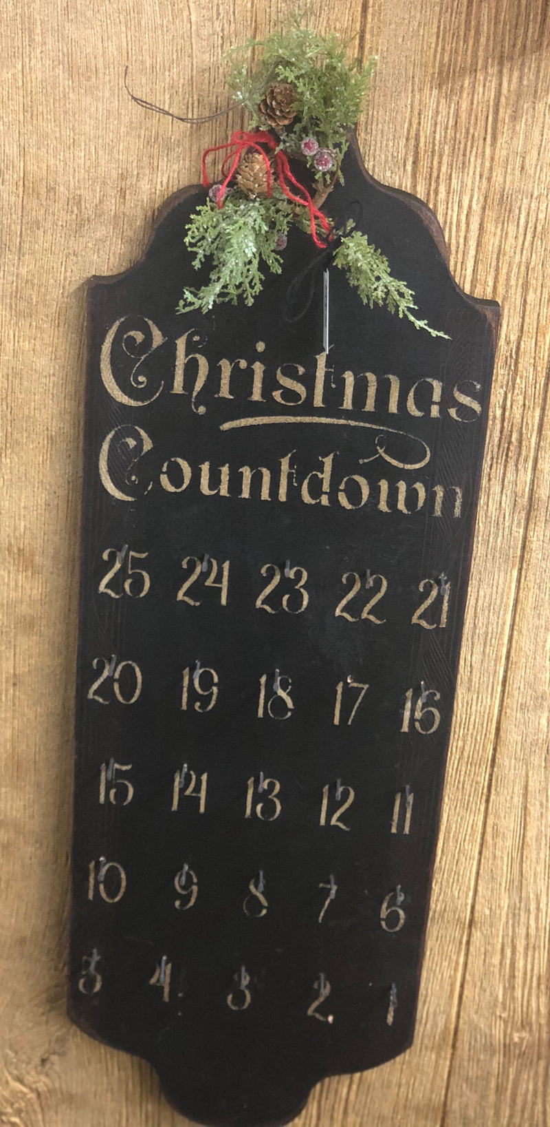 Primitive Christmas Countdown Calendar