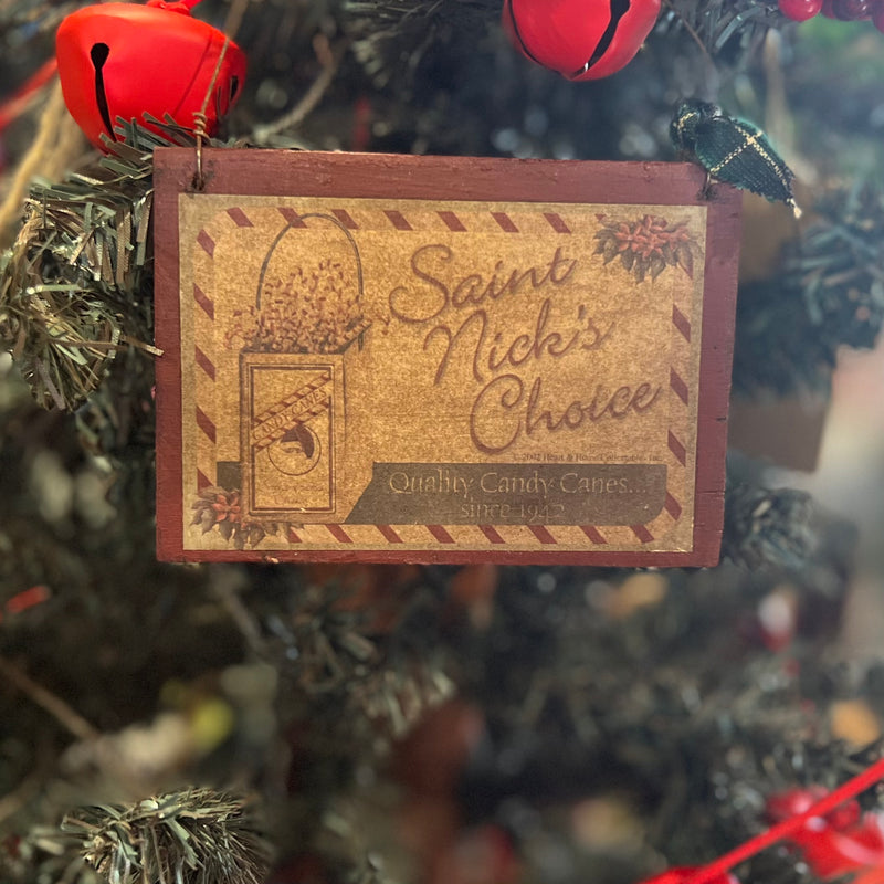 St Nick's Choice Wood Ornament
