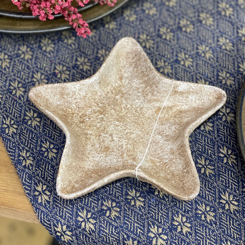 Glass Faux Painted Star Dish