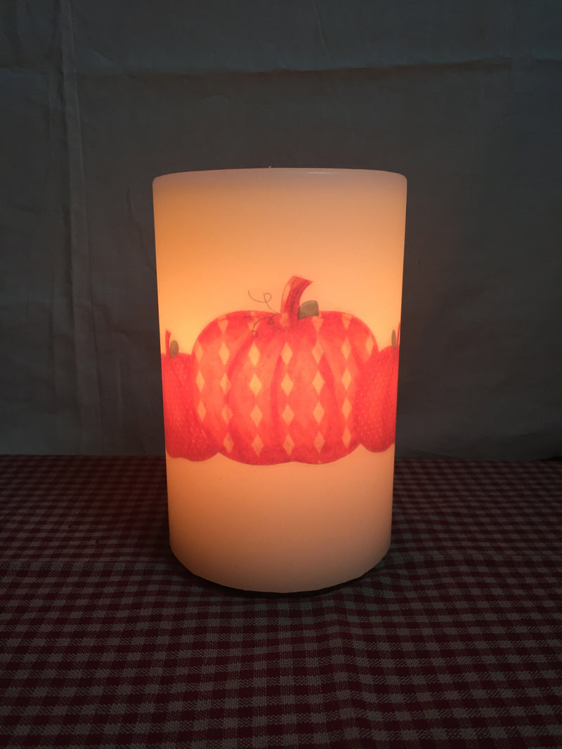 6" Candle Sleeve - Vintage Pumpkin Cluster