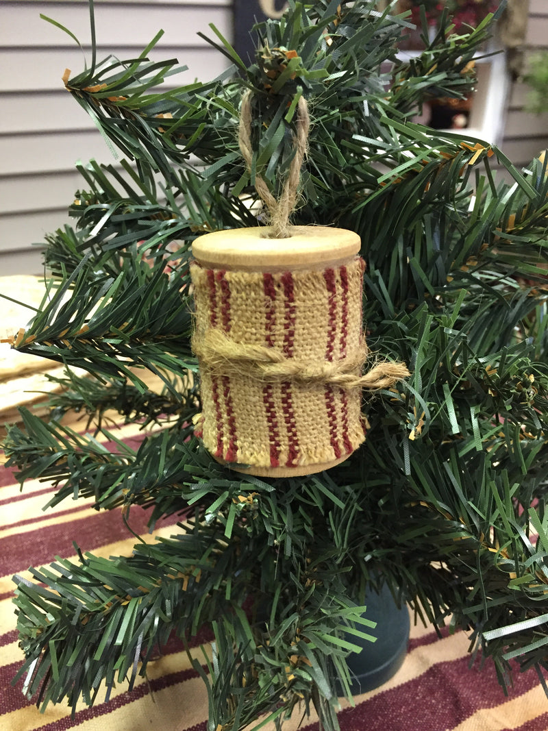 Large Wooden Spool Ornament