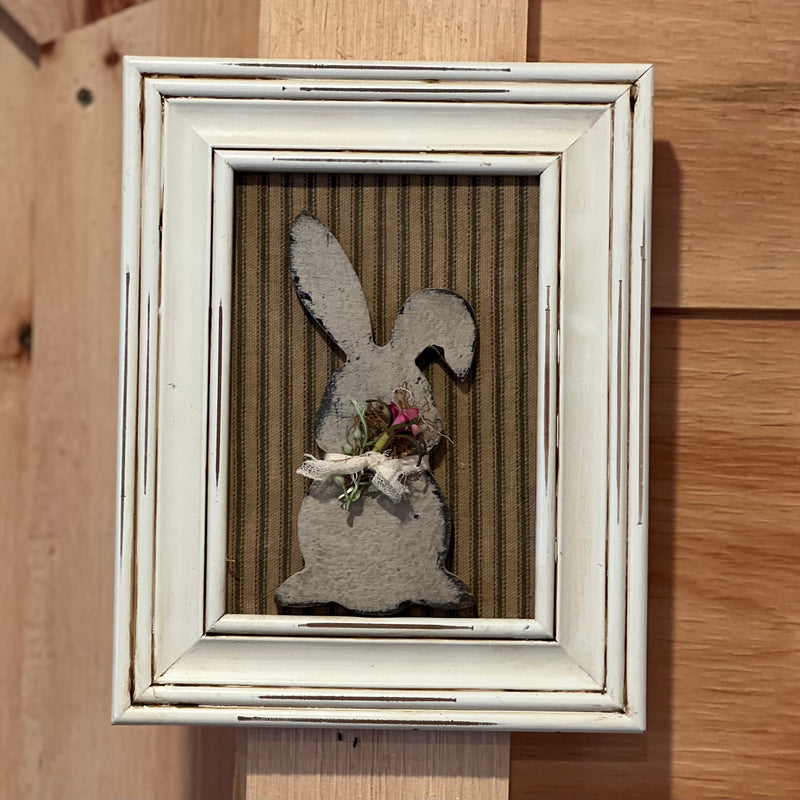 Wooden Bunny In 8x10 Frame