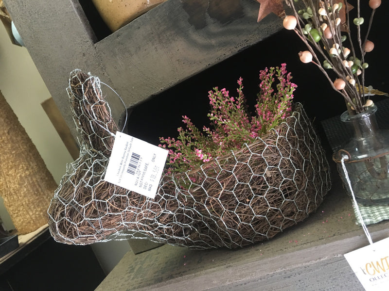 Chicken Wire Bunny Basket