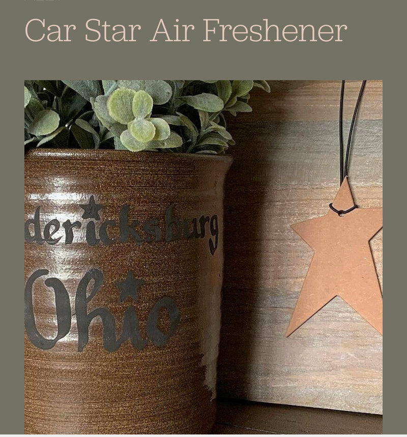 1824 Candle Company Star Car Freshener