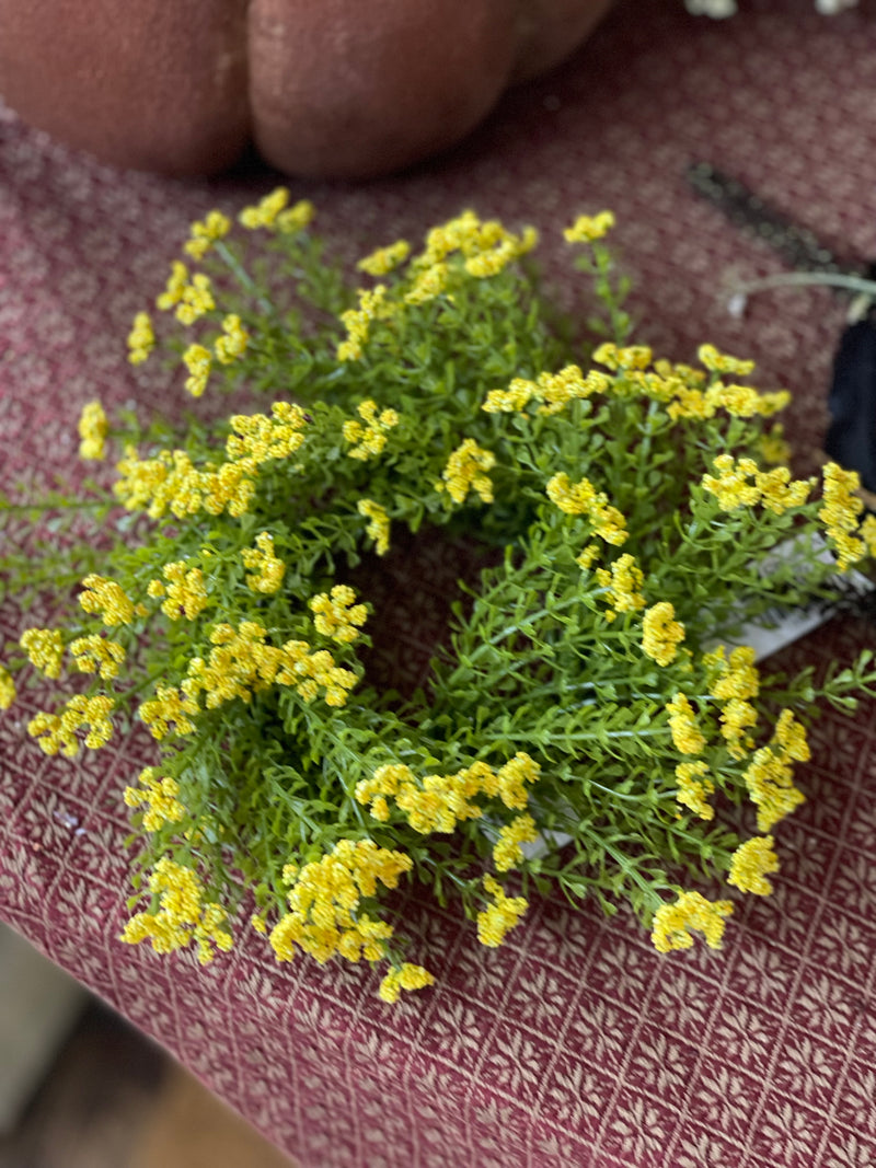 Astilbe Candle Ring - Yellow