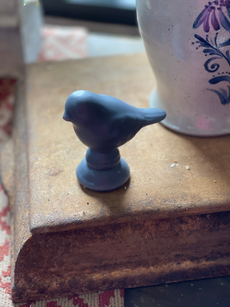 Dark Grey Ceramic Bird