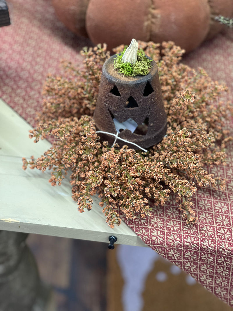 Wax Dipped Pumpkin Tea light Cover