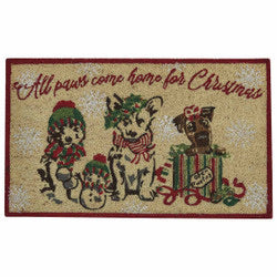 All Paws Come Home For Christmas Doormat