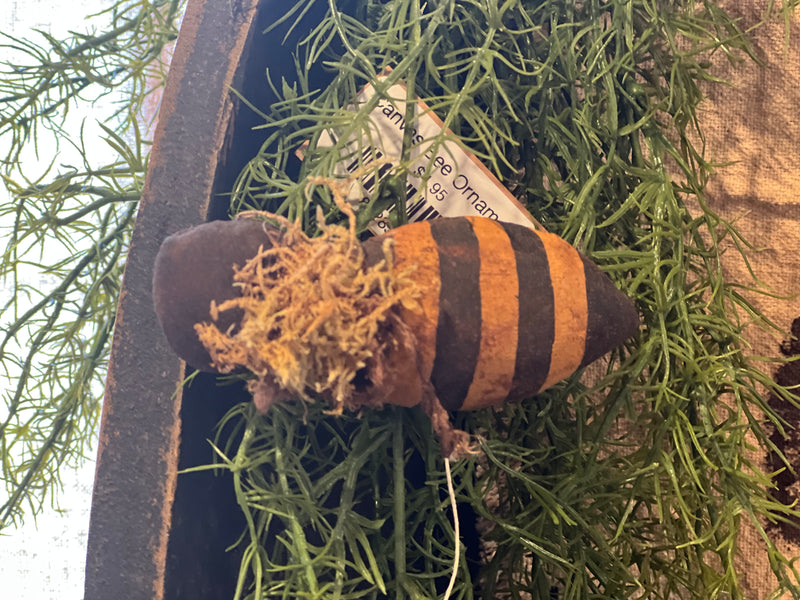 Canvas Bee Ornament