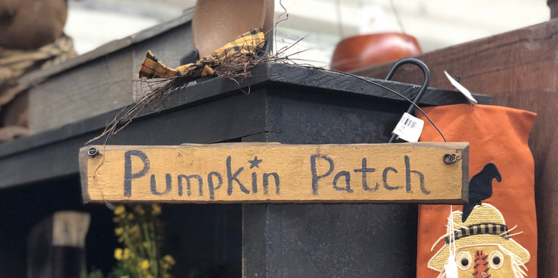 Wooden Pumpkin Patch Sign